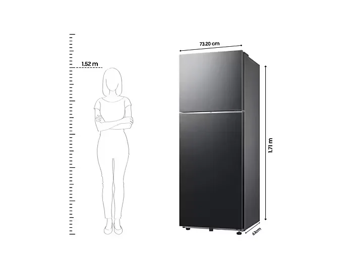 Refrigerator - Samsung - 330 L, Double Door, 2 Star - (RT34DG5A2BBX, Twin Cooling) IMG04
