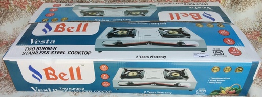 GAS STOVE-2 BR-SS-BELL-VESTA