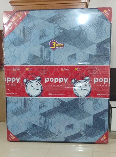 [Eco Soft - 75'x60'x4"] Mattress - PU Foam - 75x60x4" - Poppy - Eco Soft