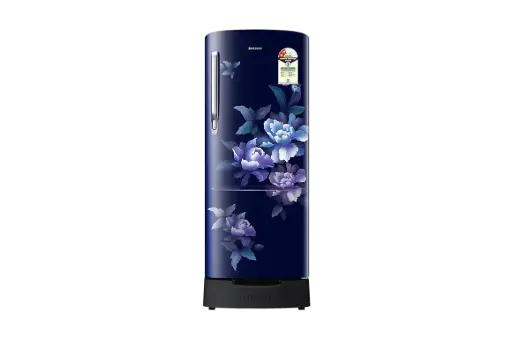 Refrigerator-Single Door-183 L-2 Star-SAMSUNG-RR20H1812HV/HL-Himalayan Poppy Blue-W. Base Drawer-BBM